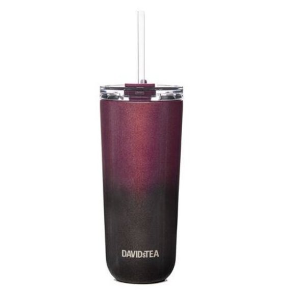 Davids Tea Tumbler Holographic Purple
